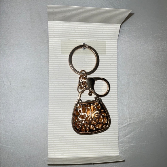 Bling Blue Rhinestone Purse Key Chain with Clip NIB GIFTABLE - Picture 3 of 5